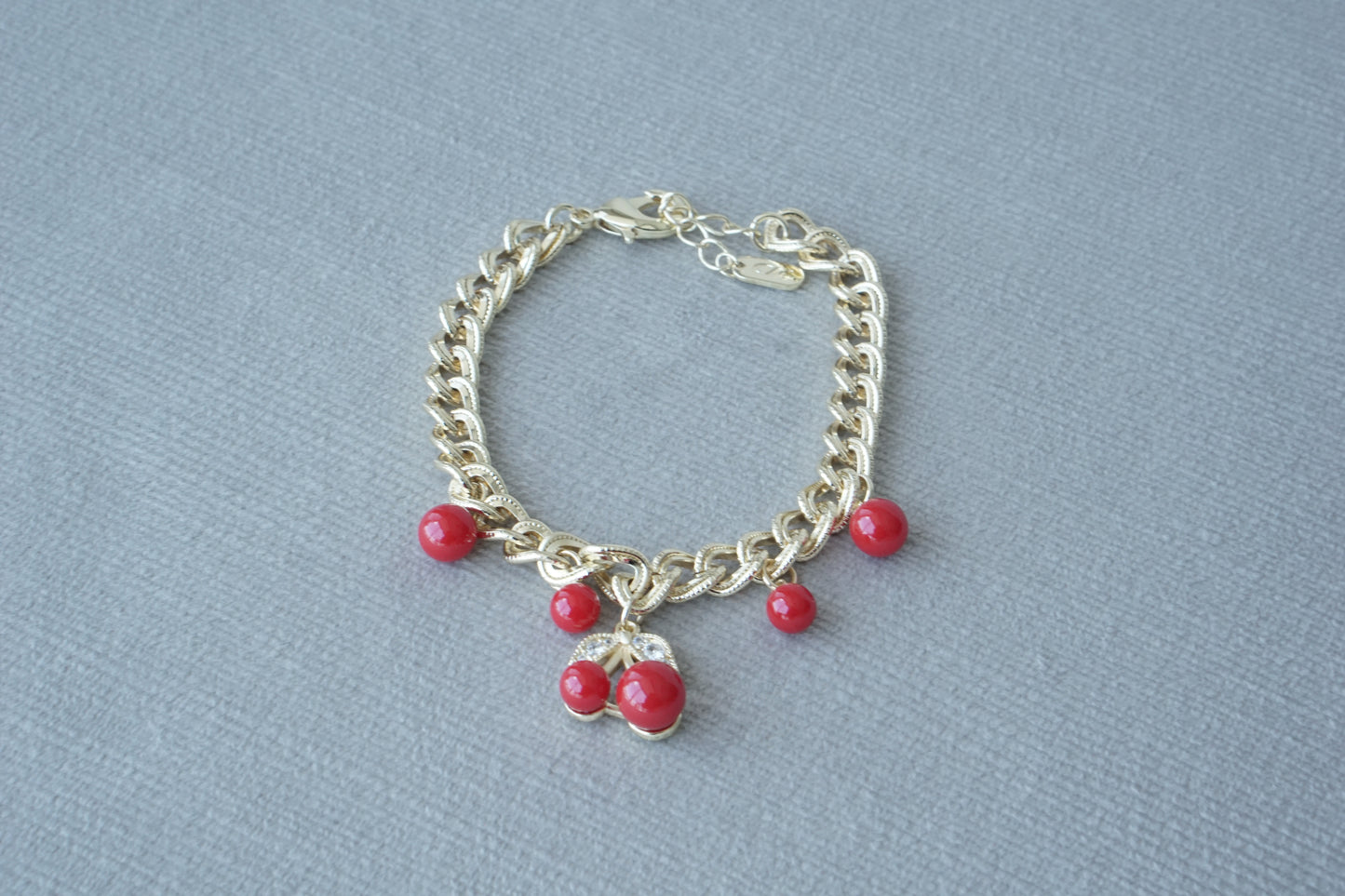 Pulsera cereza lisa