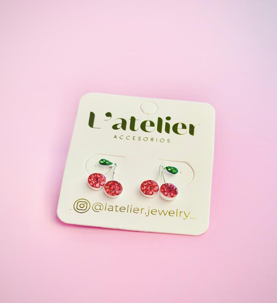 BROQUEL PLATA .925 CHERRY