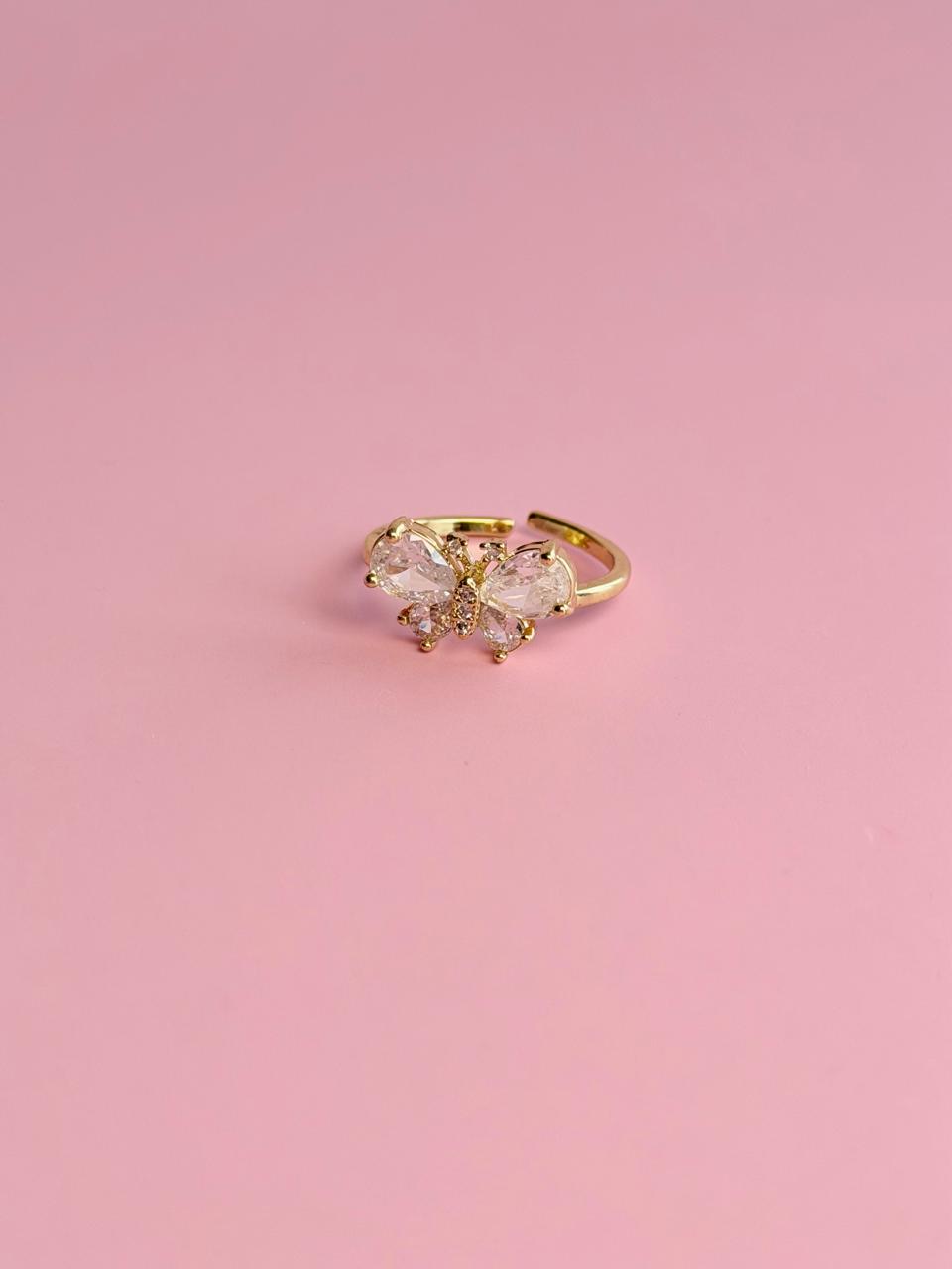 anillo mariposa ch 18k