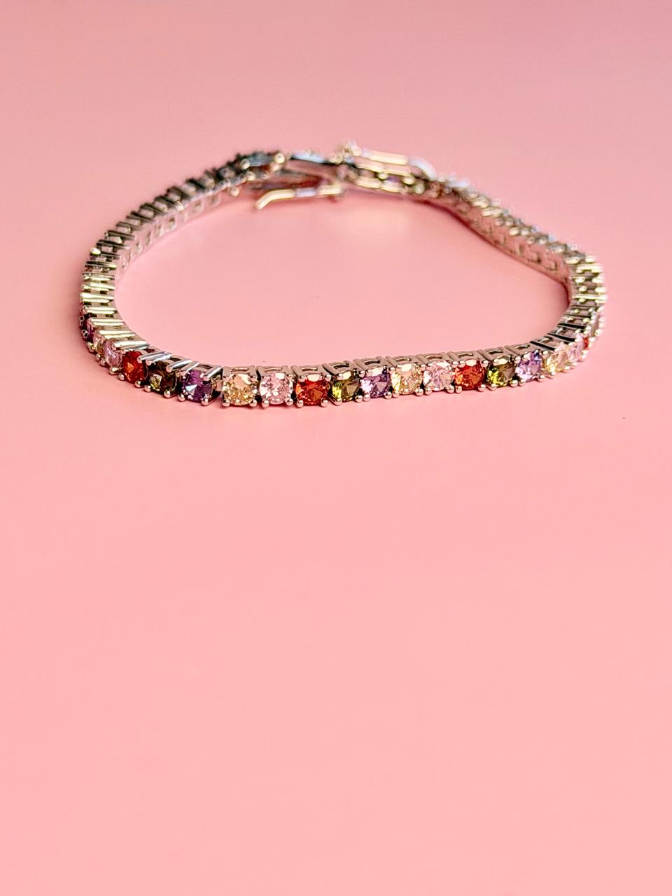 PULSERA LAMINADO DE RODIO 4