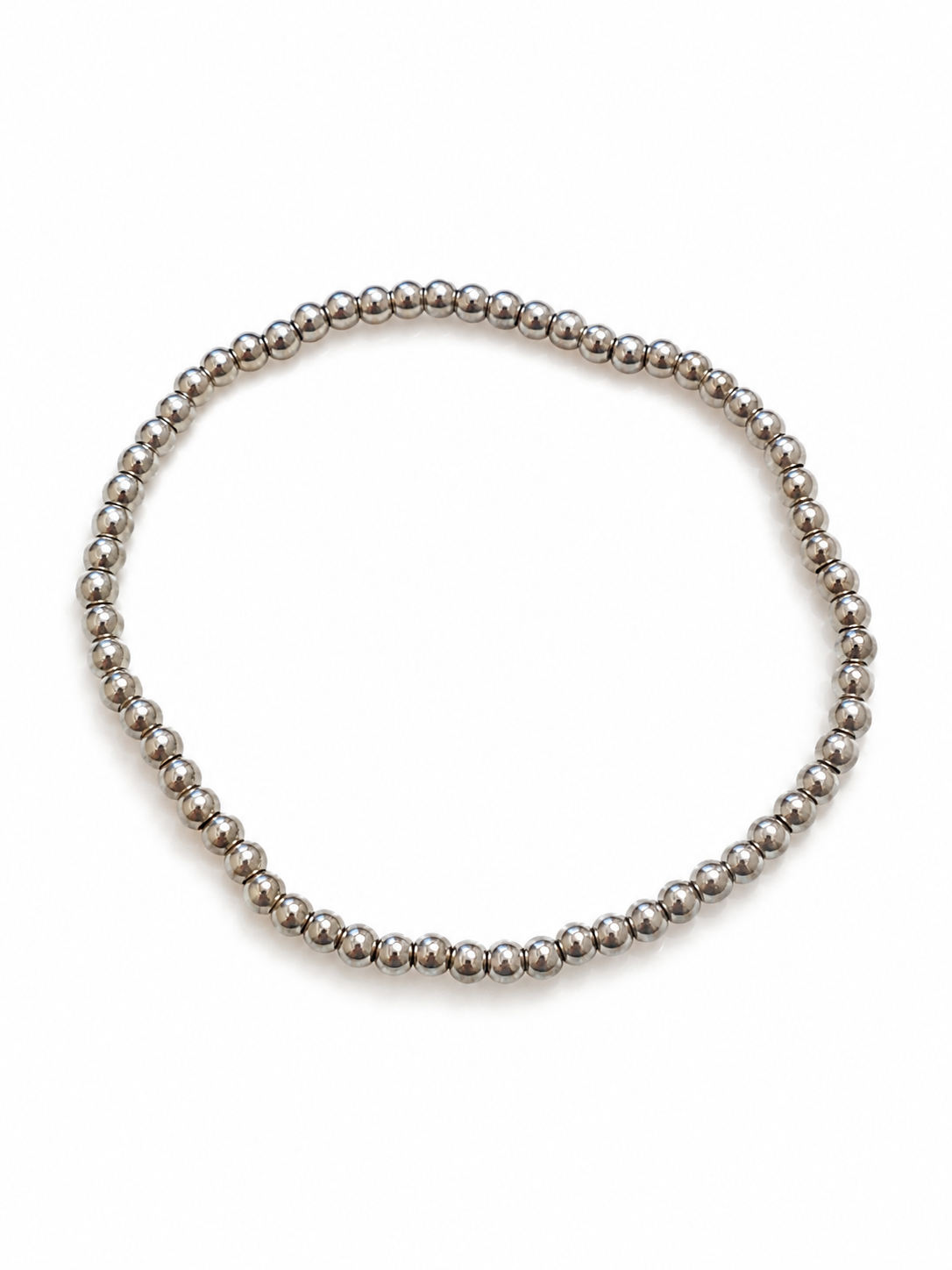 pulsera cuentitas circulares acero