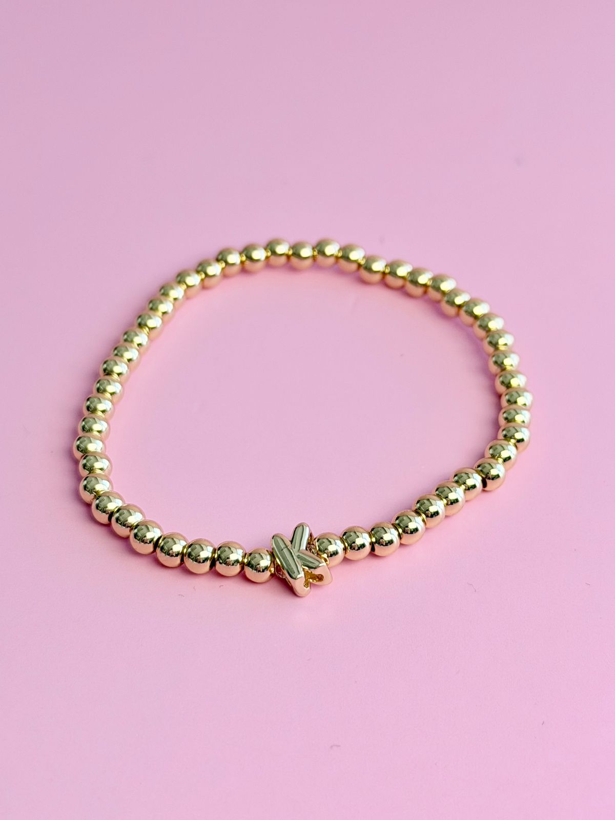 PULSERA CHAPA DE ORO 18K INICIAL