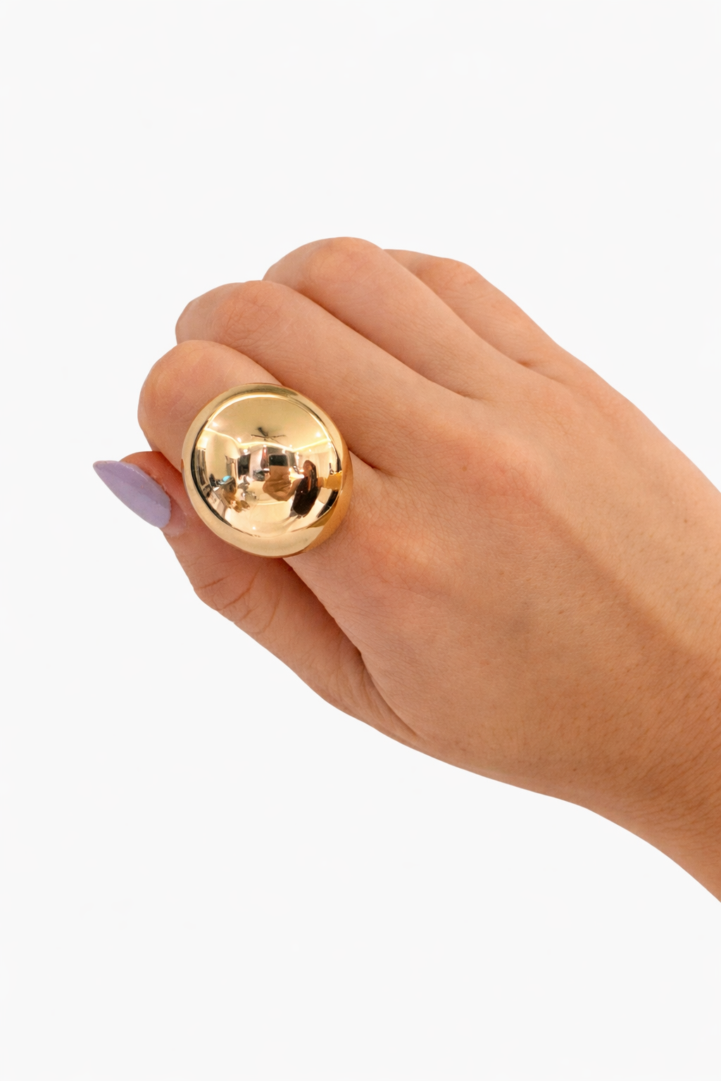 Anillo BOLA chapa de oro