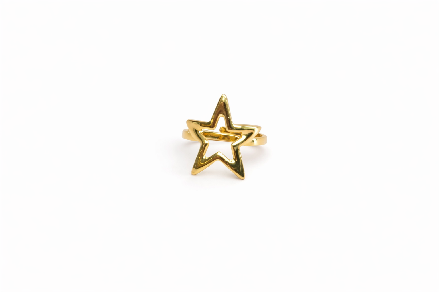 ANILLO AJUSTABLE CON SILUETA DE ESTRELLA 20MM