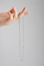 cadena paperclip acero