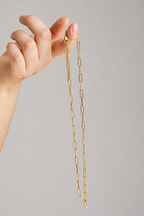 cadena paperclip acero