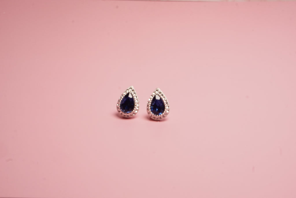 Aretes gota plata .925