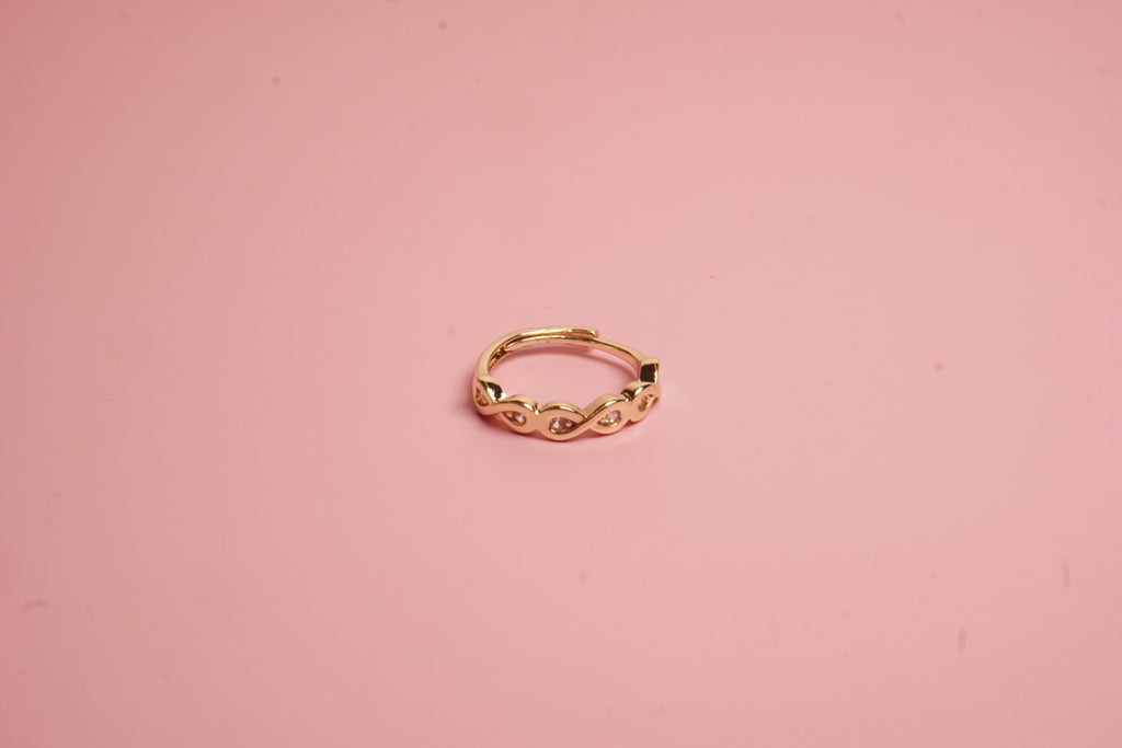 ANILLO AJUSTABLE DE INFINITOS CON CIRCONIAS 4MM