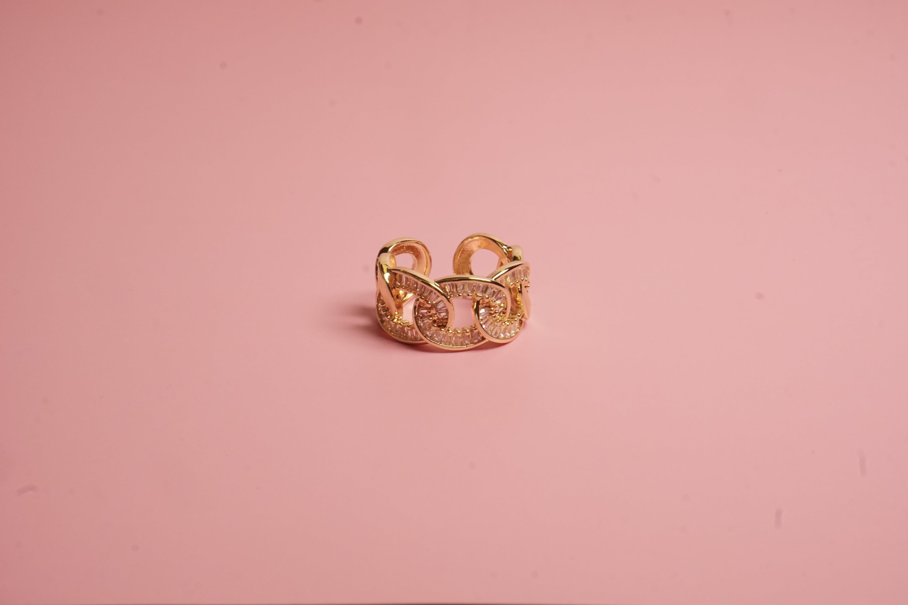 ANILLO AJUSTABLE ANCHO DE ESLABONES Y CIRCONIA