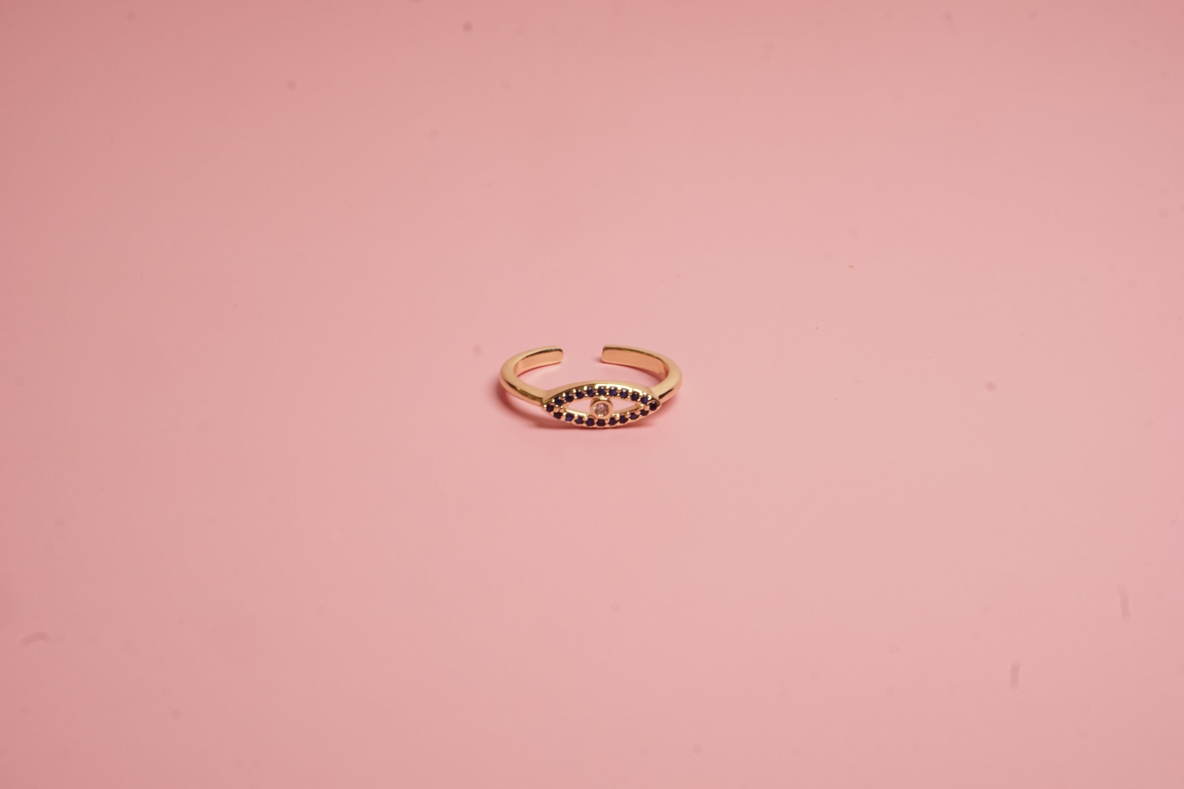 ANILLO AJUSTABLE DE OJO Y CIRCONIAS DE COLOR 5M