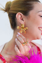Aretes de flores