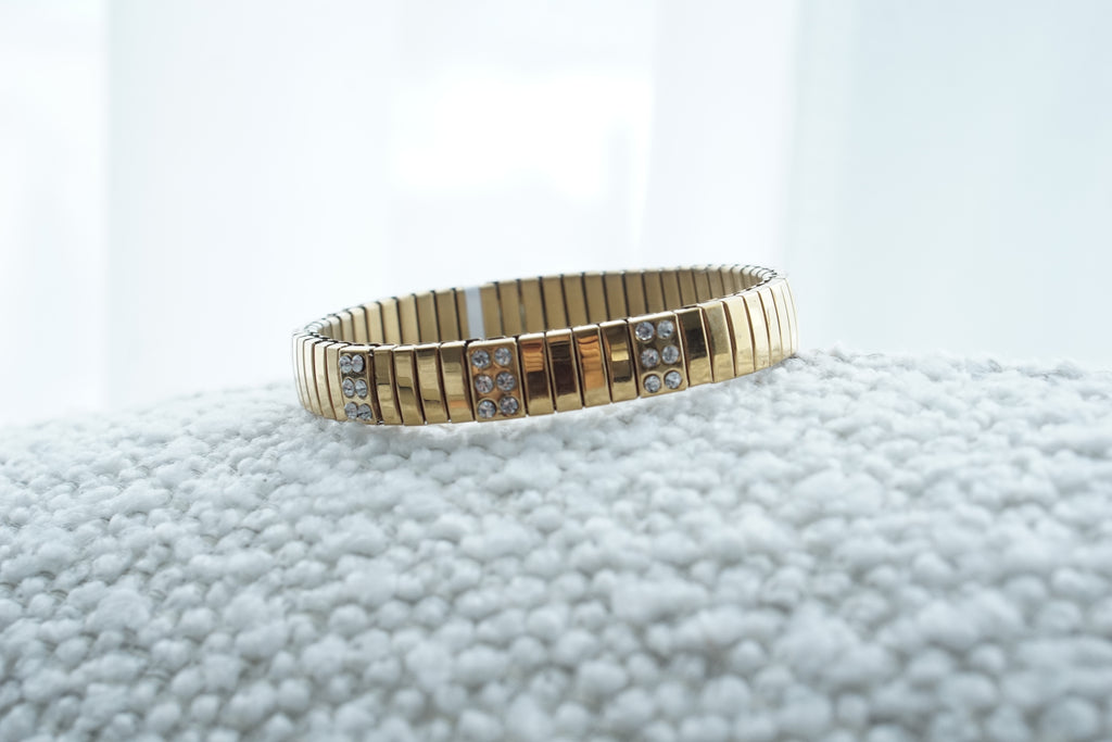 Pulsera acero con zirconias