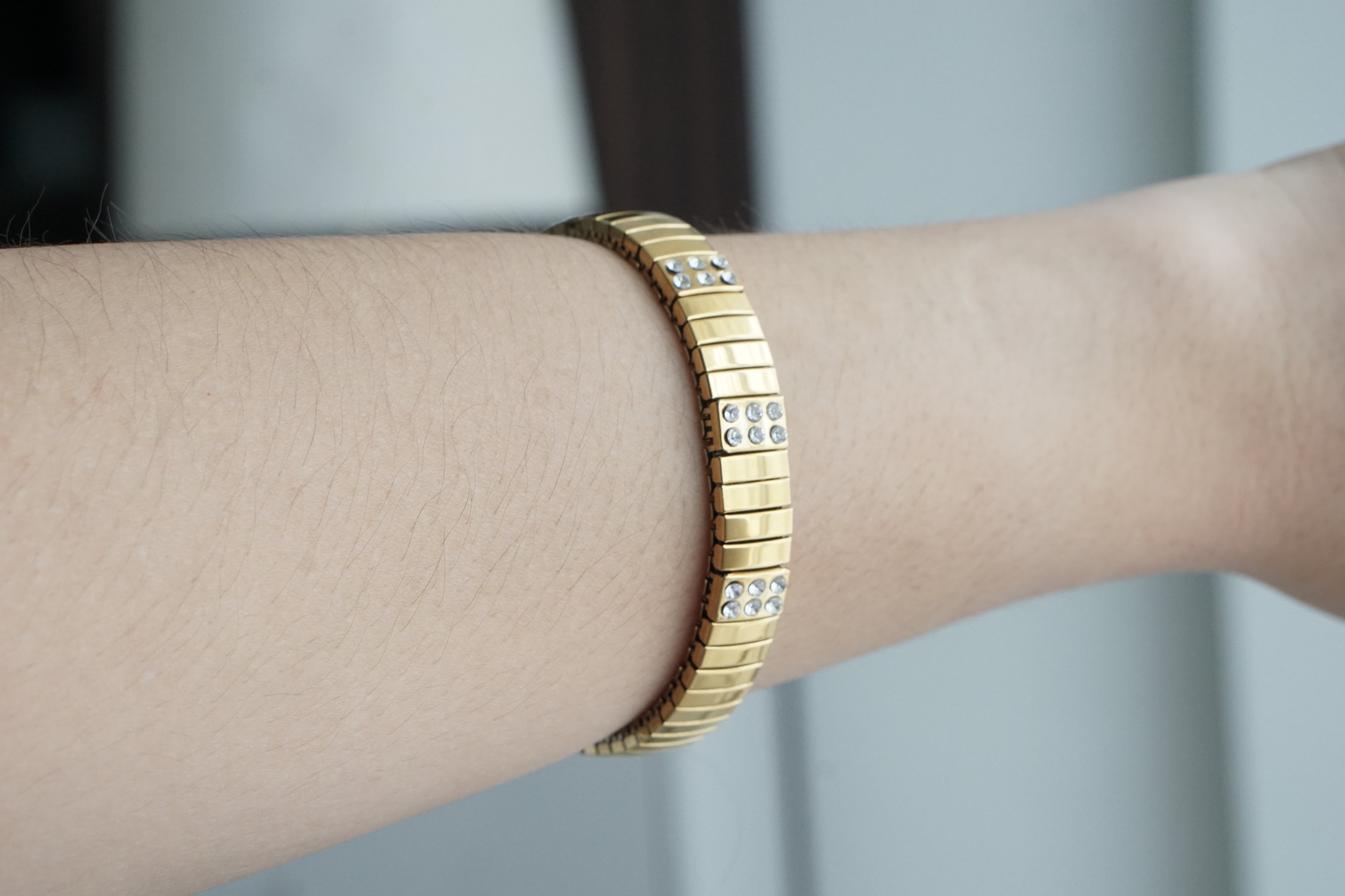 Pulsera acero con zirconias