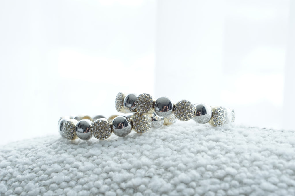 Pulsera esferasde oro combinada (Copia)