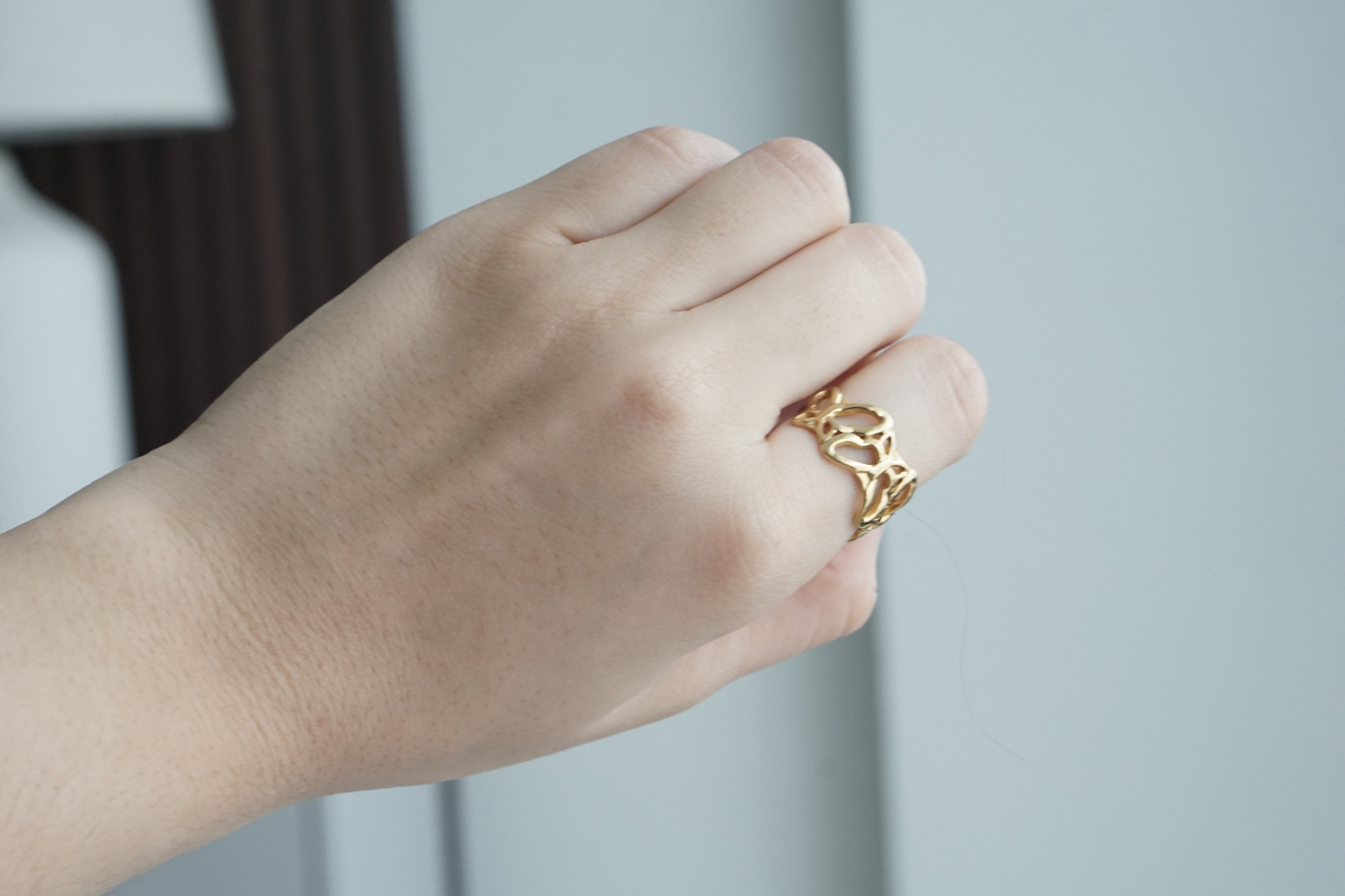 Butterfly Adjustable Ring – Gold