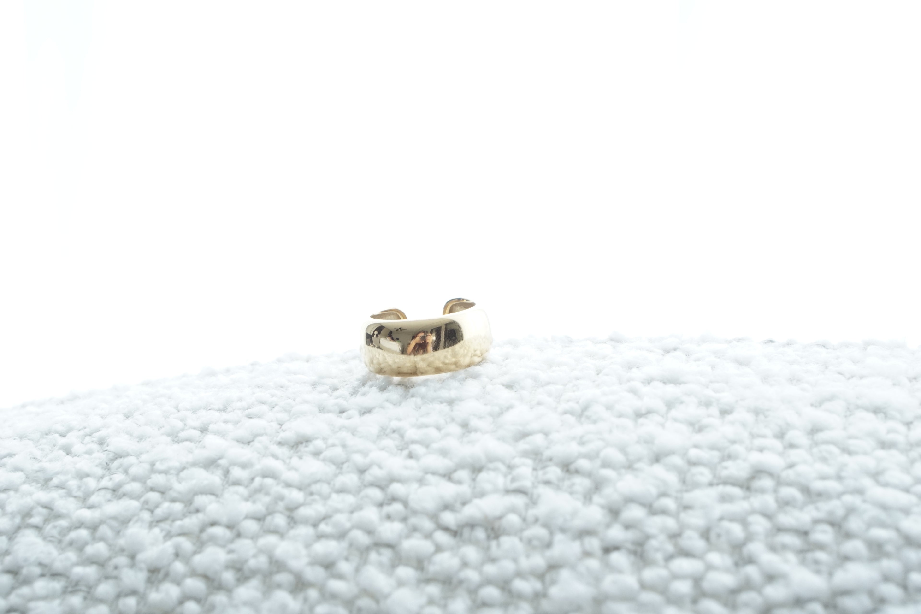 Thick Smooth Adjustable Ring 10MM – Gold