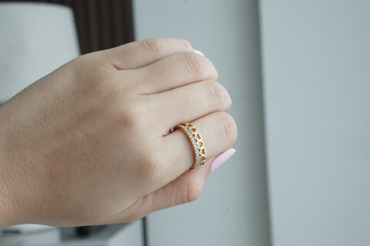 mini heart ring