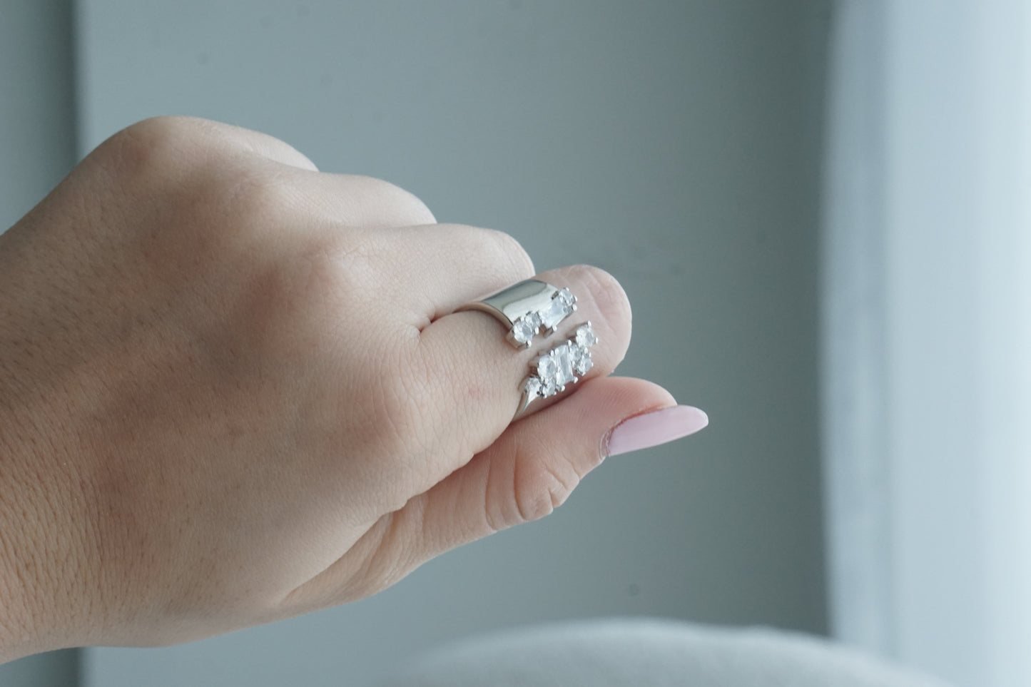 Anillo grueso zirconia