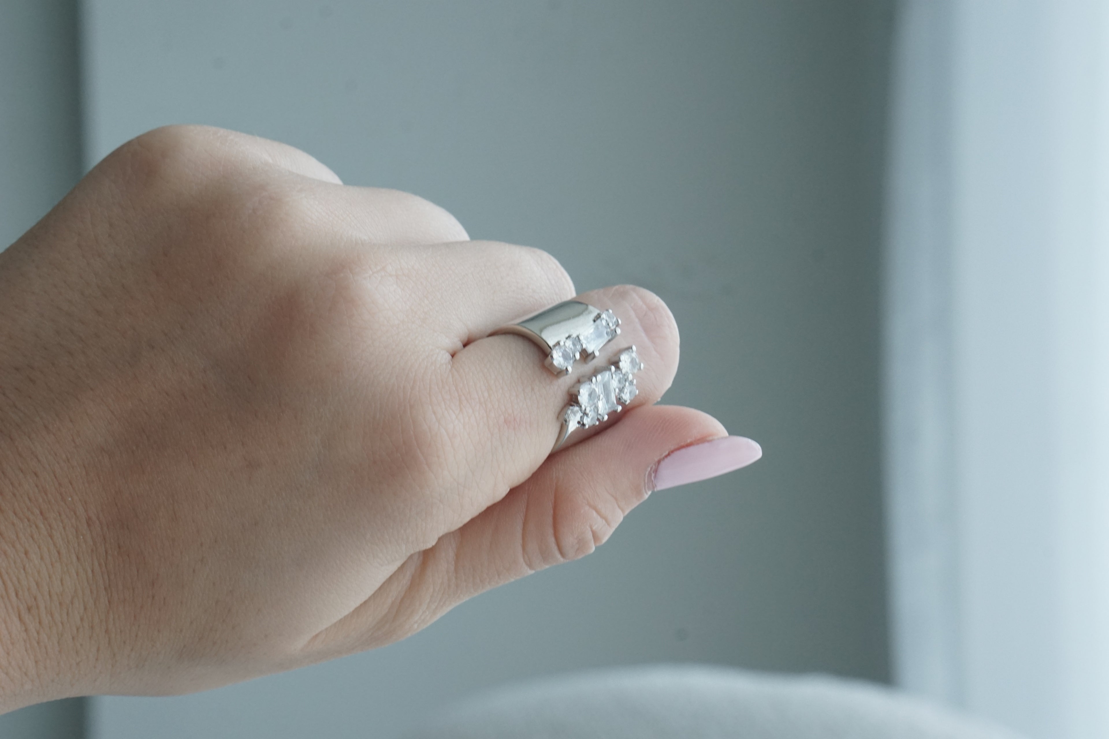 Anillo grueso zirconia