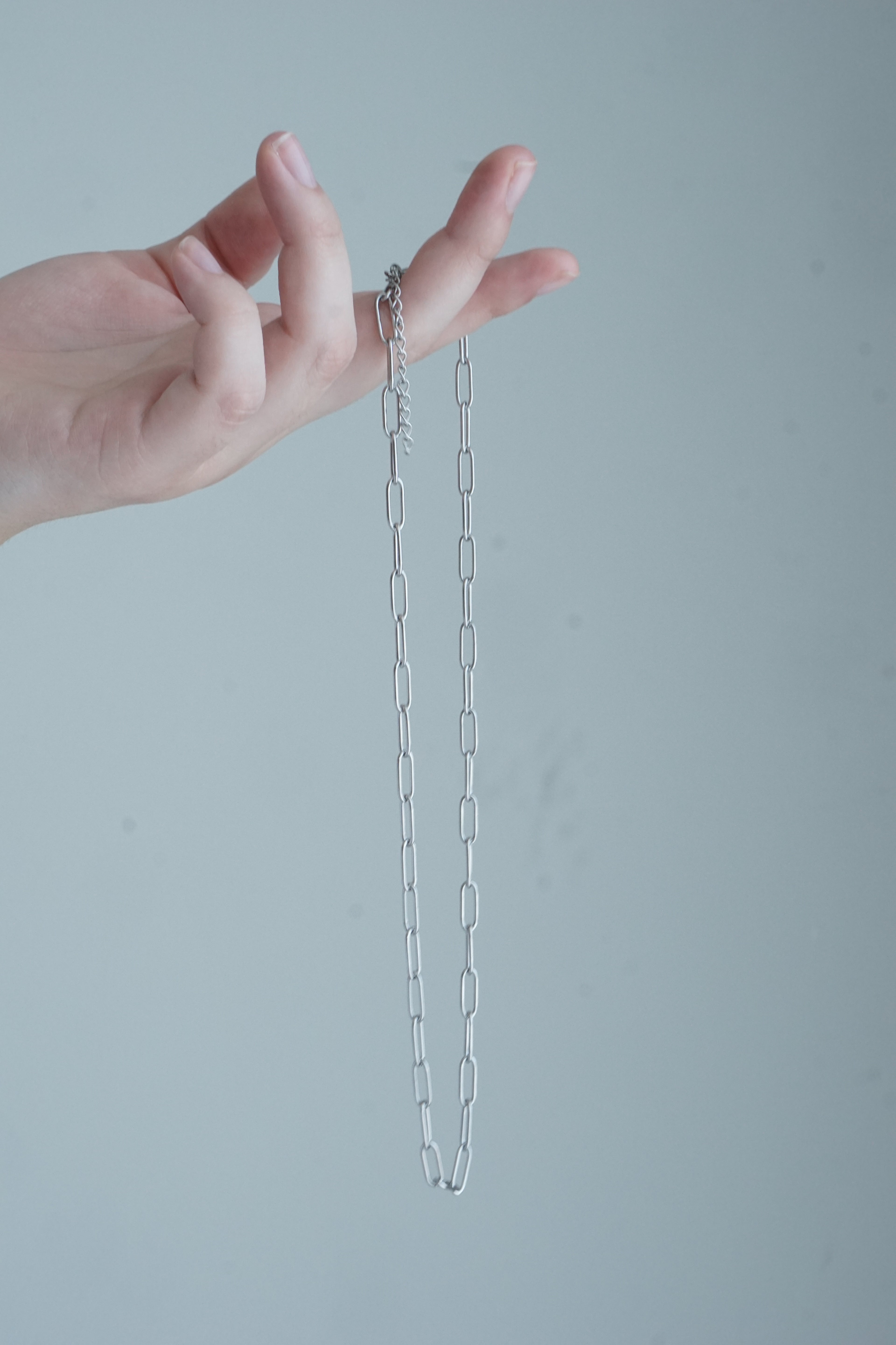 cadena paperclip acero