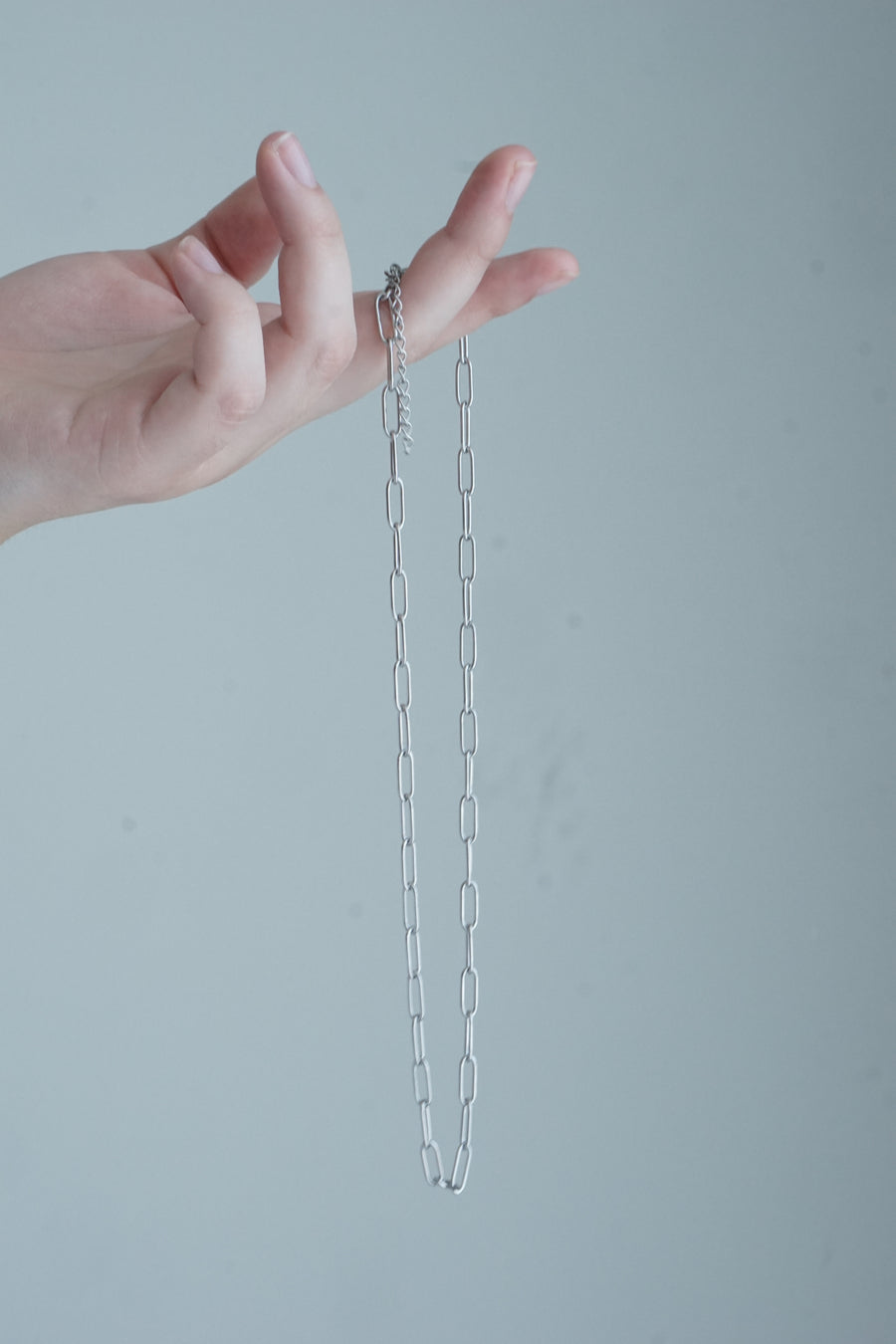 cadena paperclip acero