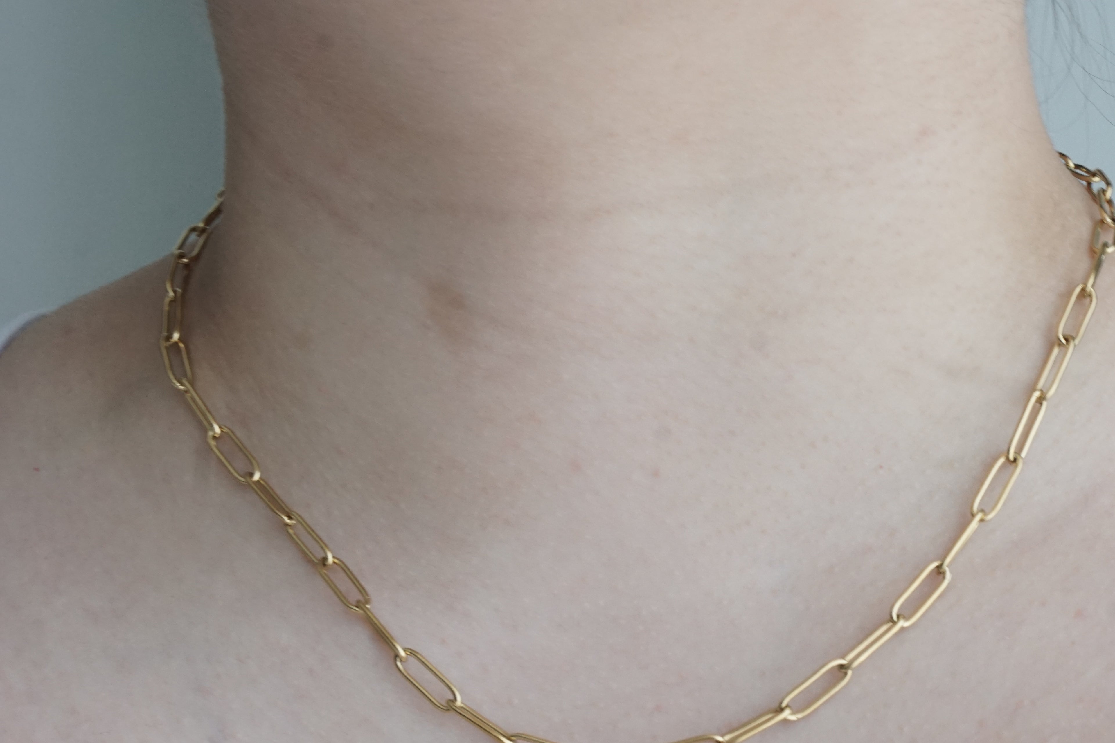 cadena paperclip acero