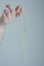 cadena paperclip acero