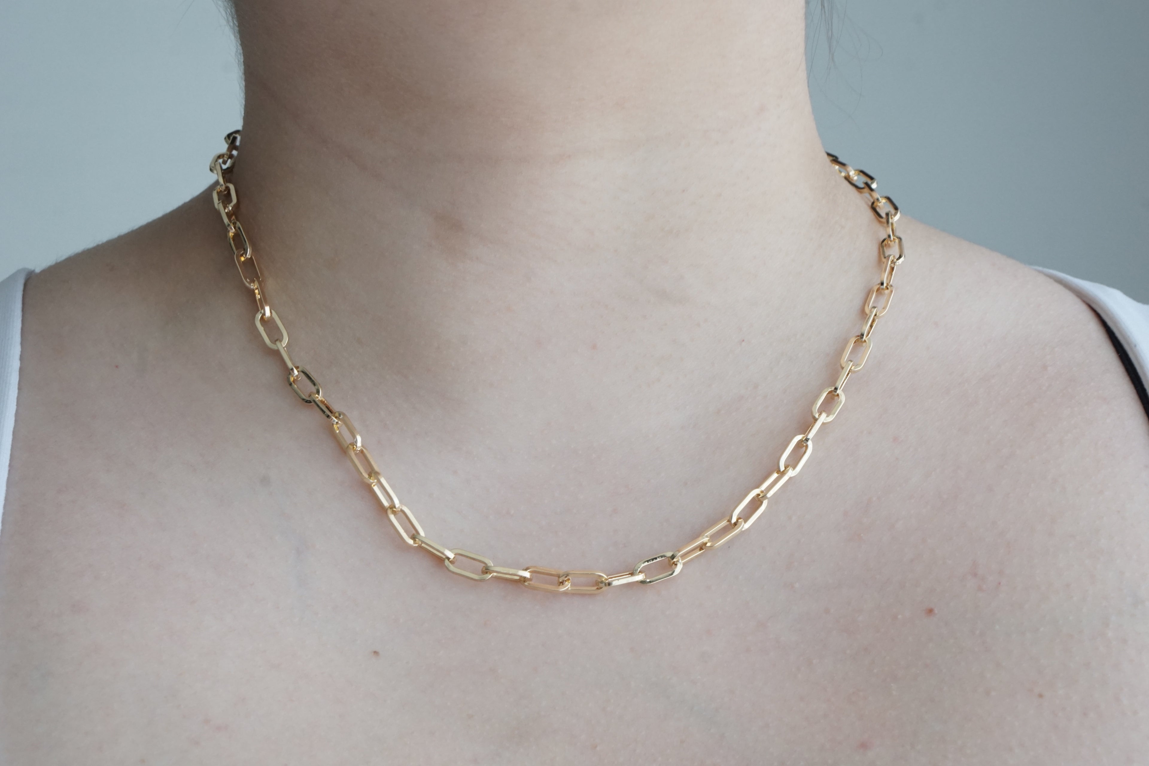 Long Link Chain 45CM – CHAPA DE ORO 14K