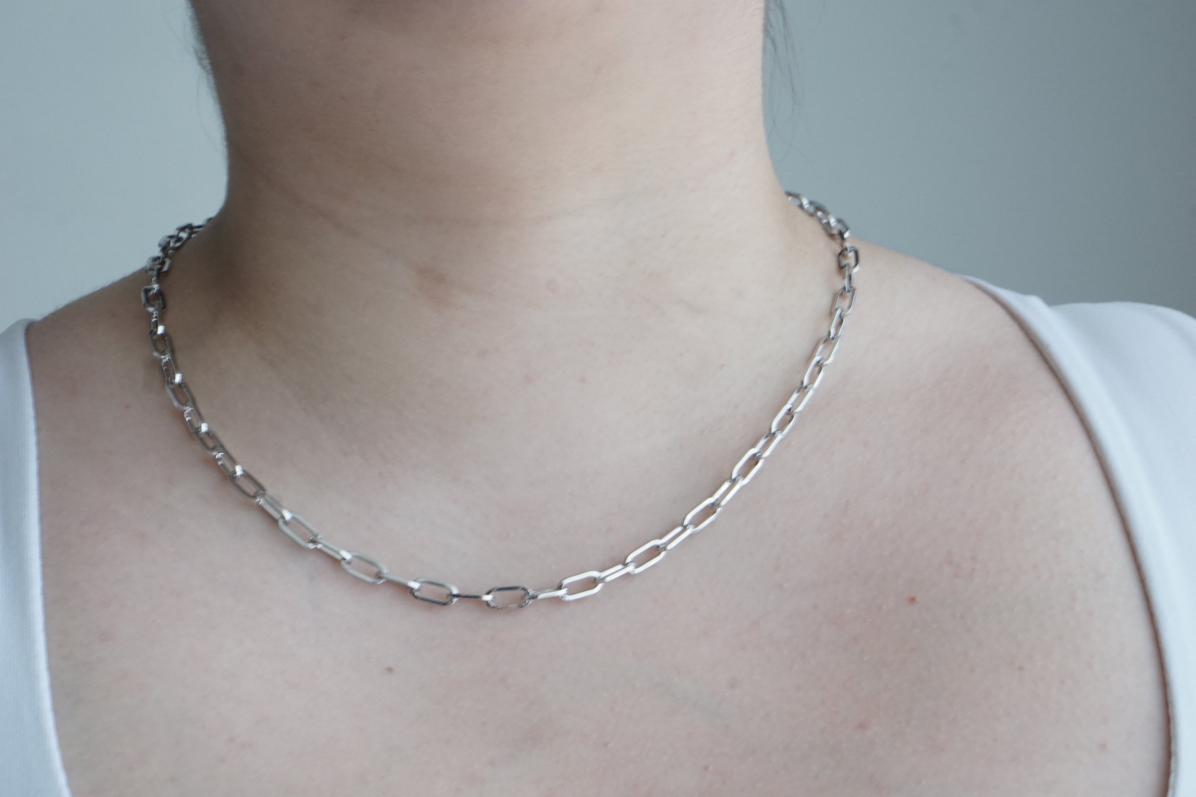 Long Link Chain 45CM – Silver