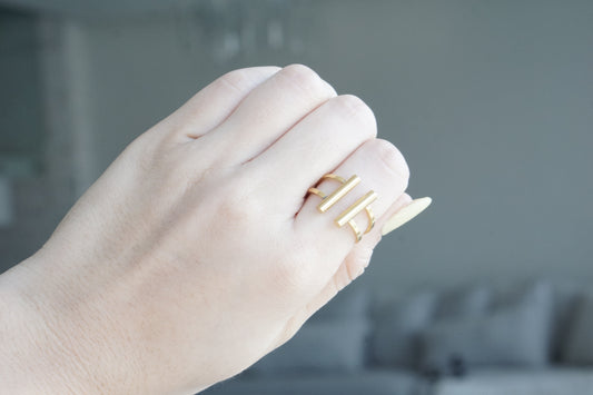 Parallel Bars Ring – Gold