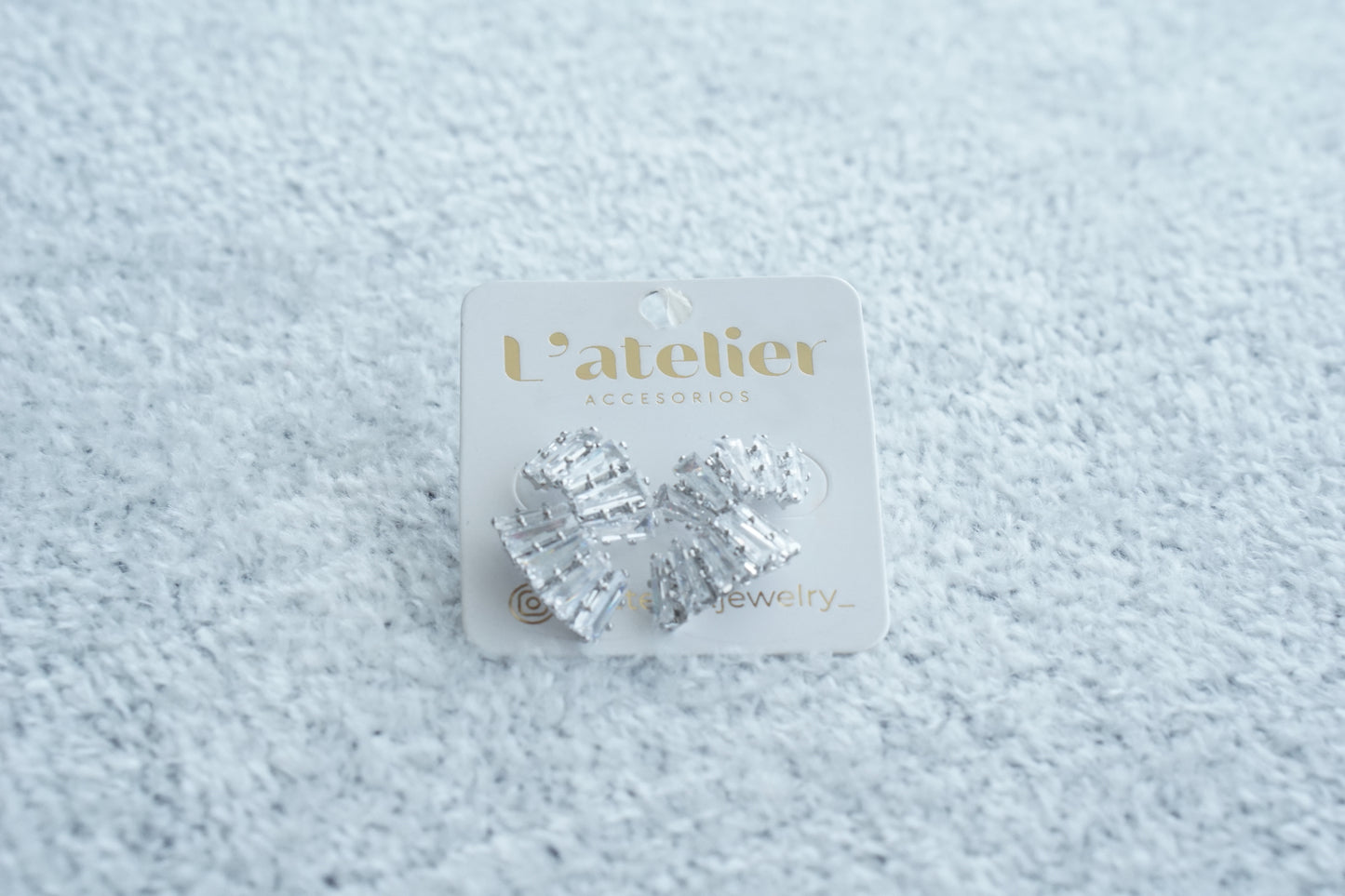 aretes studs brillantes zirconia