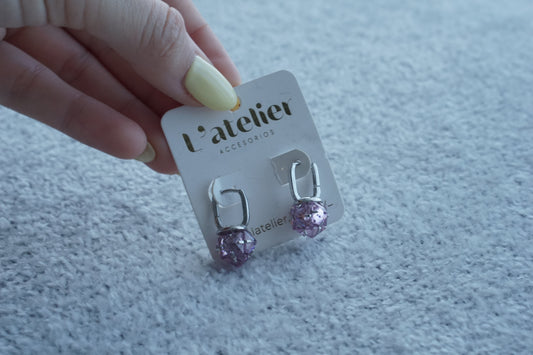 aretes rosas