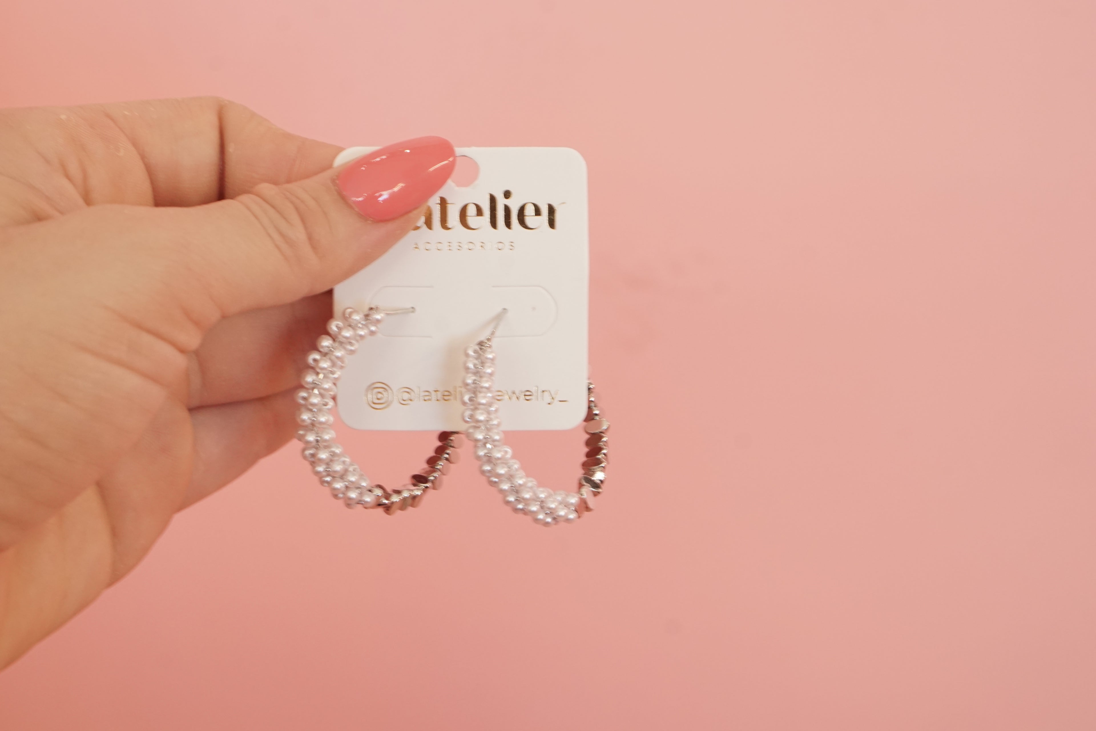 arracada perla y ovalo