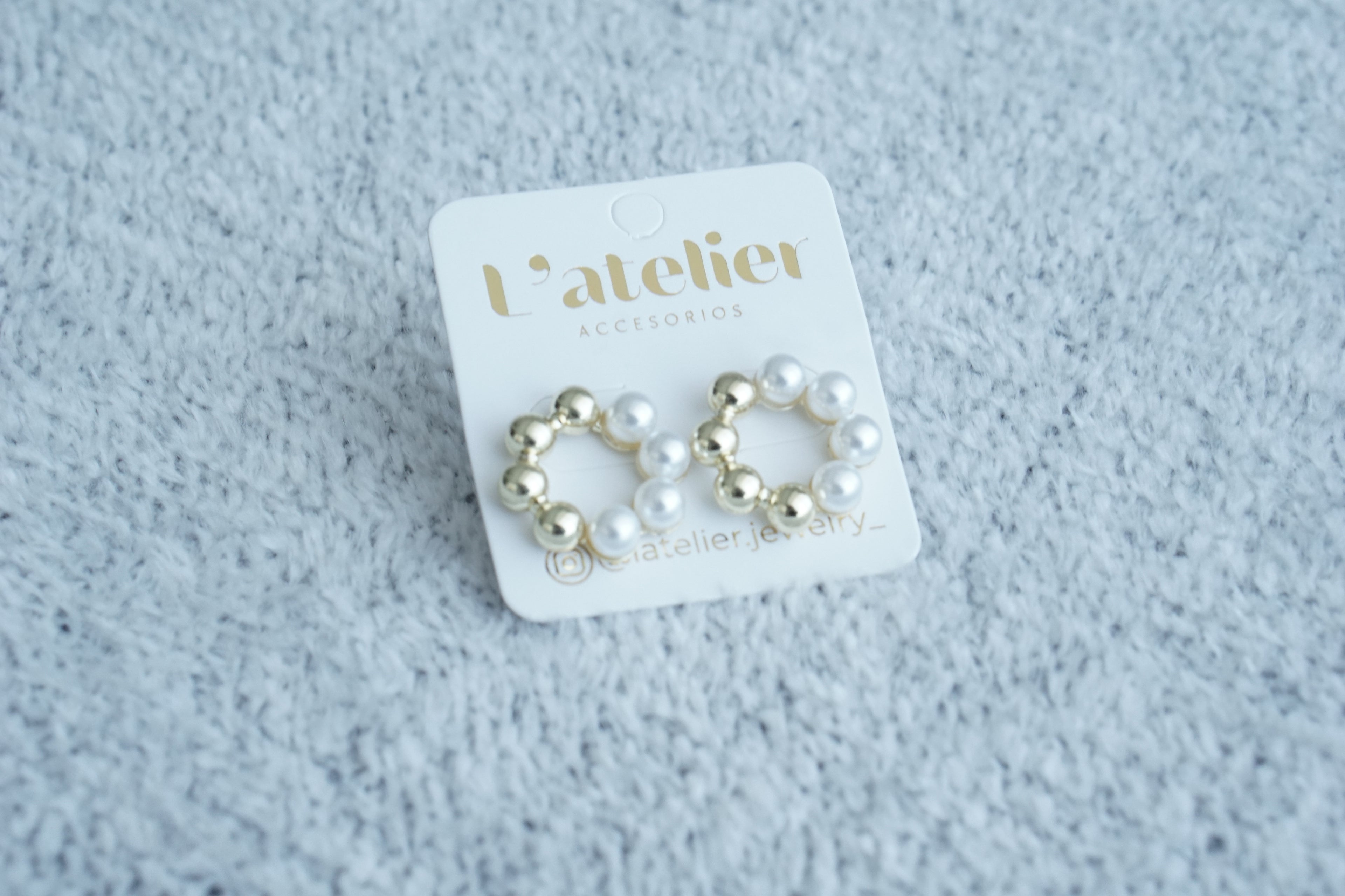 aretes circulo acero inoxidable dorado