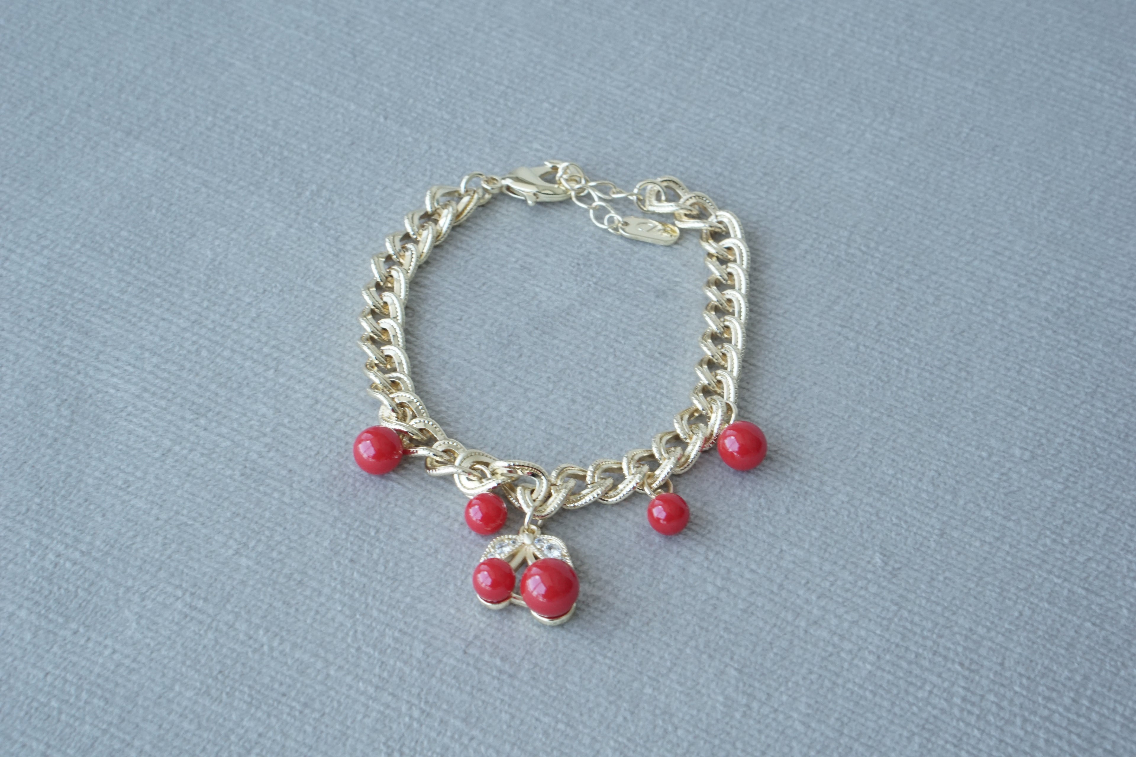 Pulsera cereza lisa