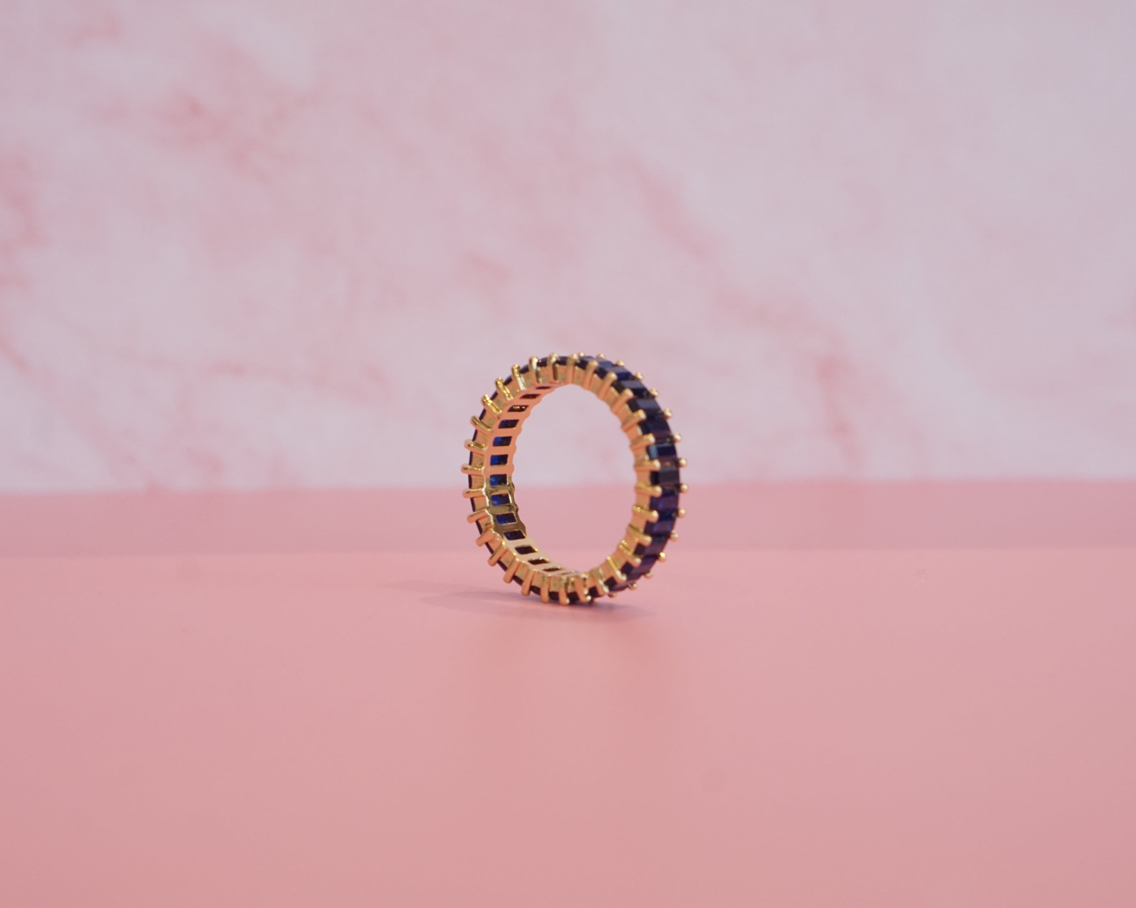 Churumbela gruesa zirconia azul