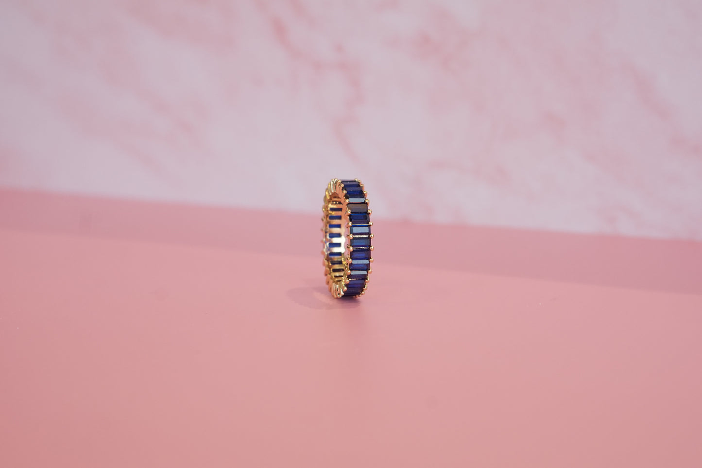 Churumbela gruesa zirconia azul