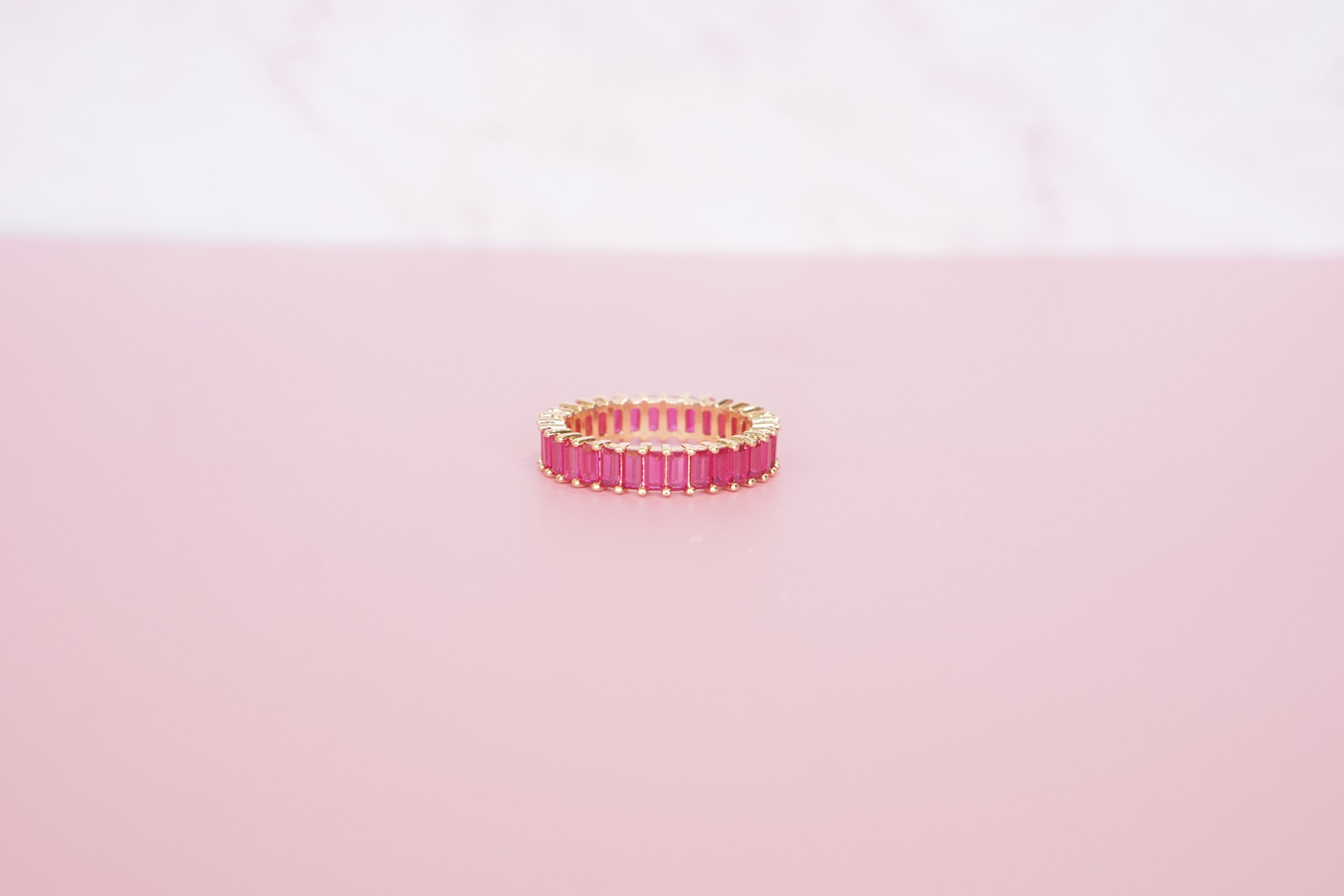 Churumbela gruesa zirconia Rosa