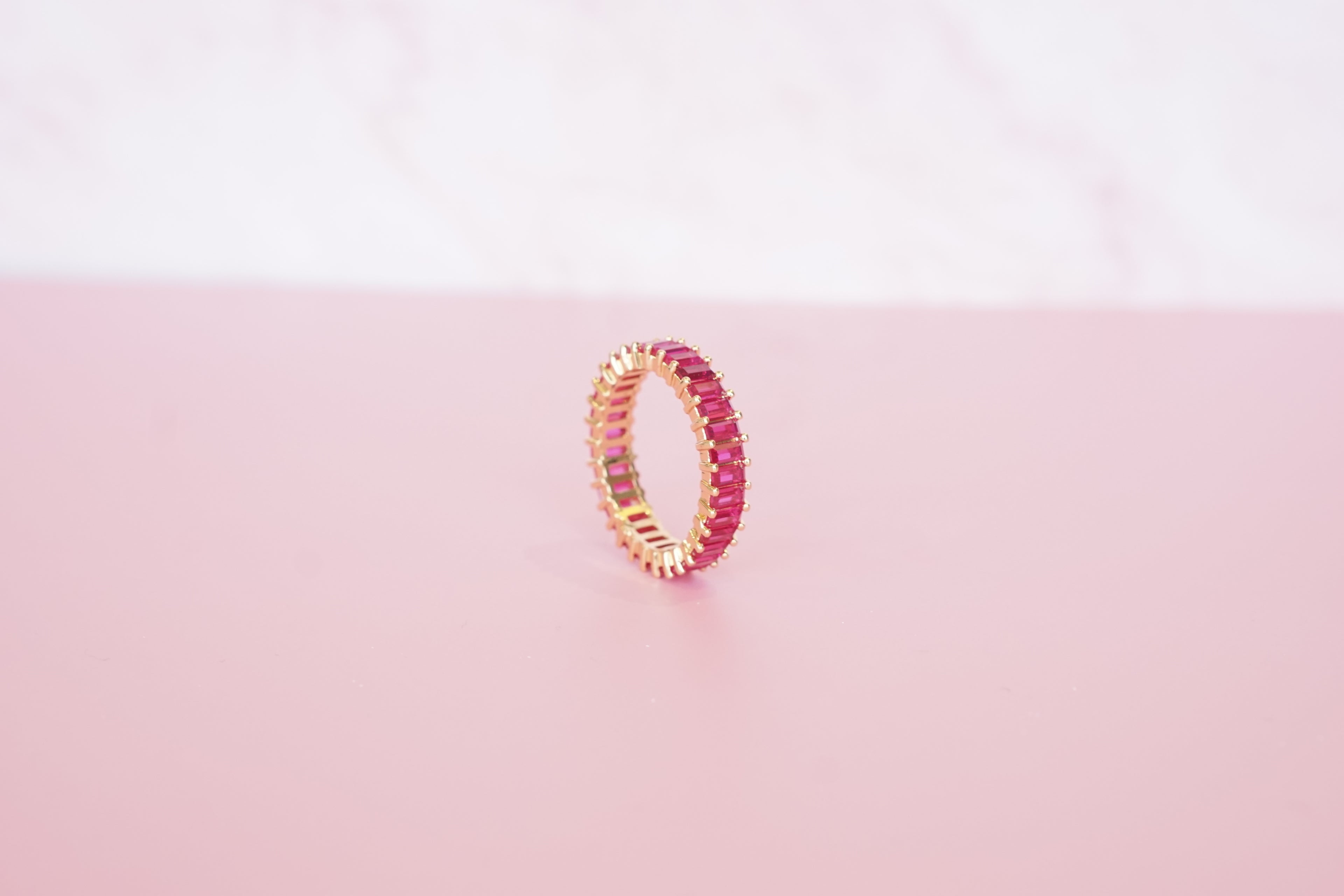 Churumbela gruesa zirconia Rosa