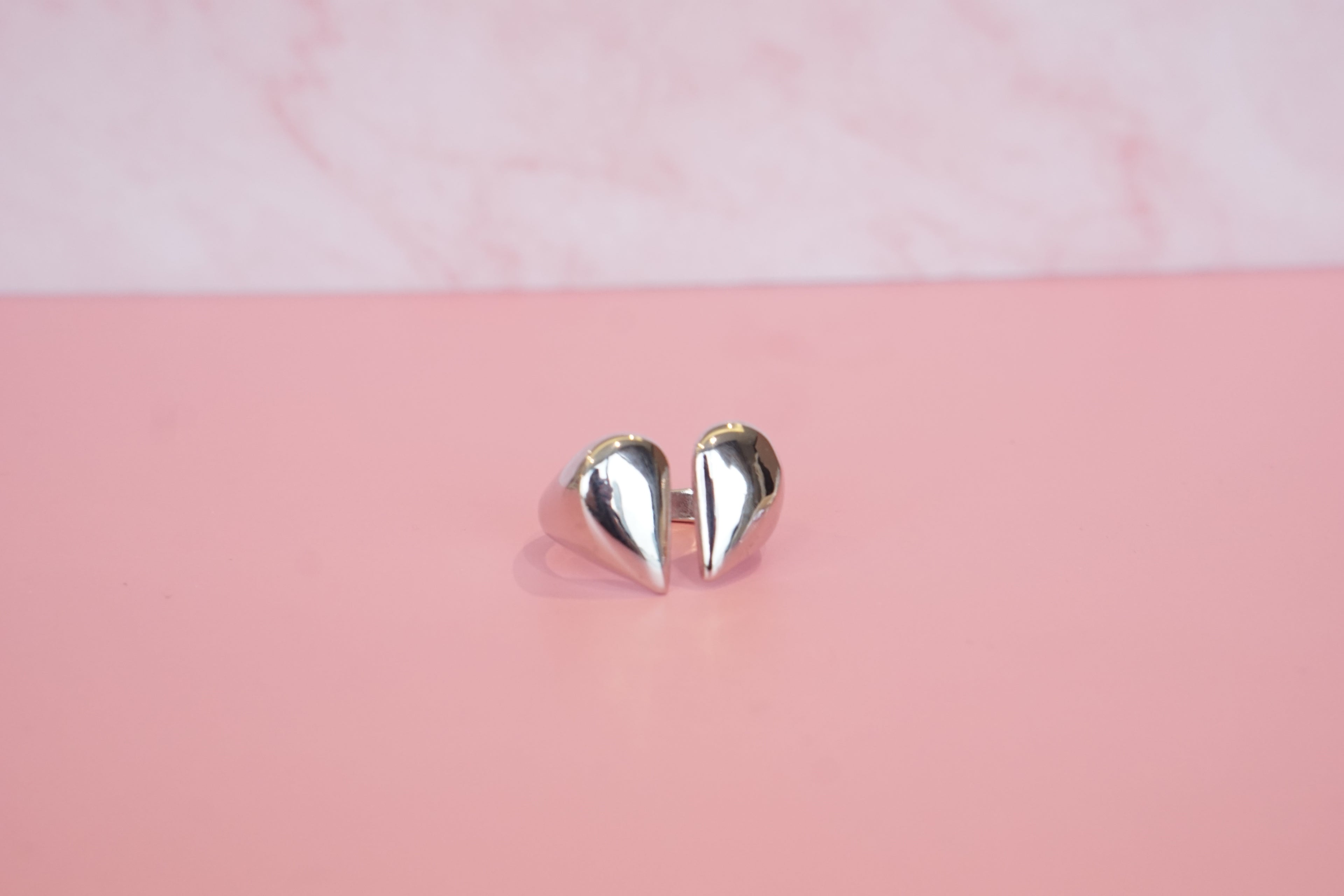 Anillo medio corazon