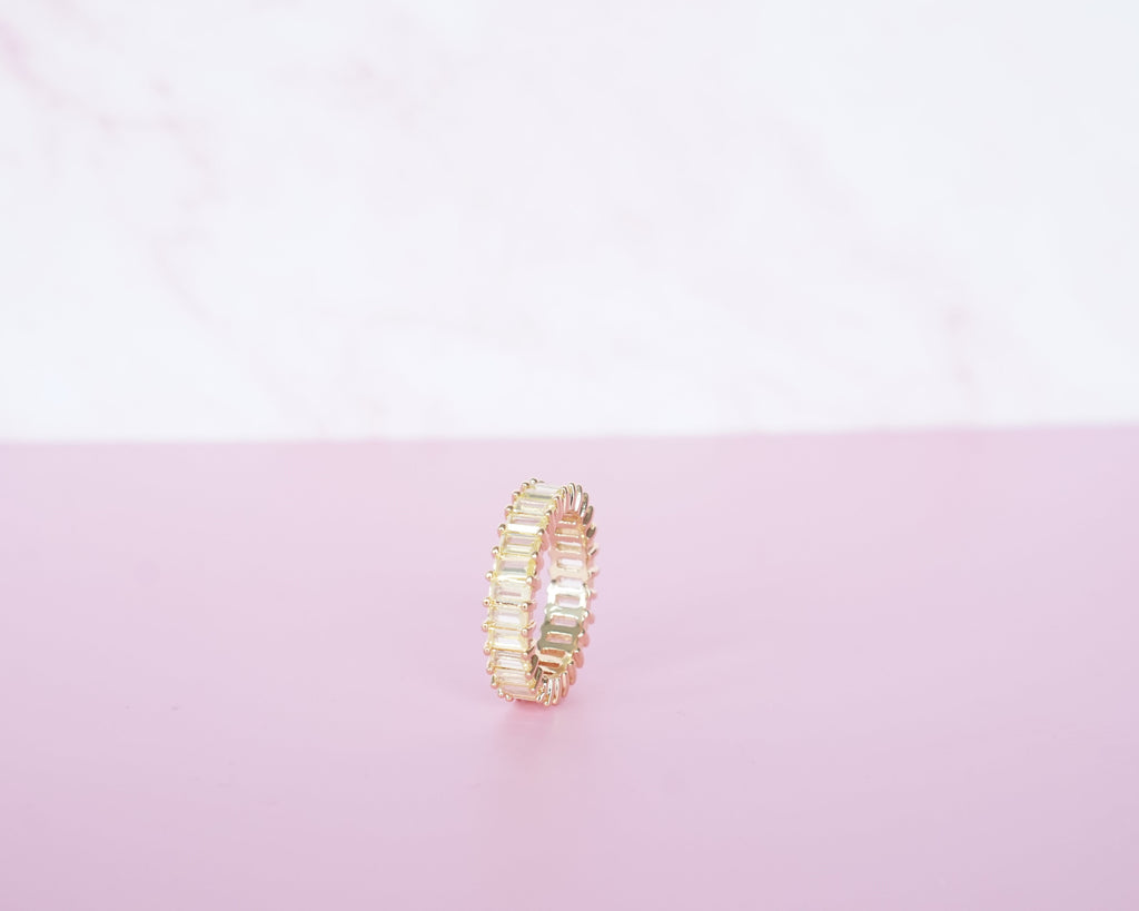 Churumbela gruesa zirconia amarilla