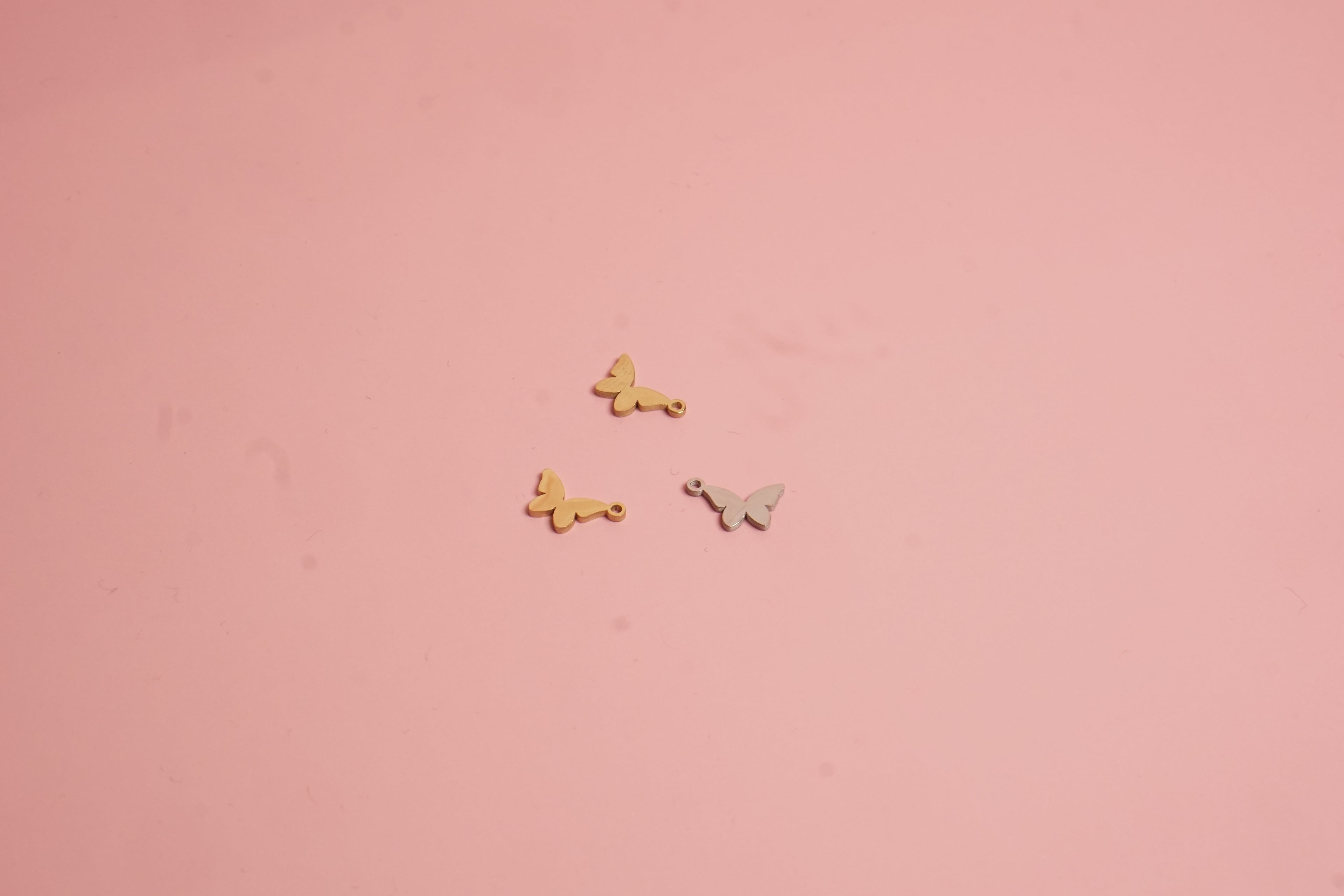 charm mariposa mini acero