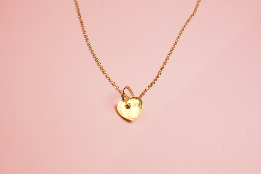 COLLAR DE CORAZONES ENTRELAZADOS 50-55CM/19CM