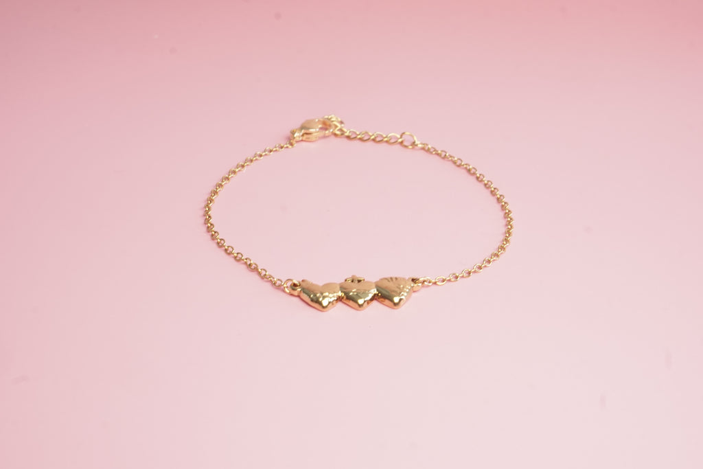 PULSERA DE TRIPLE SAGRADO CORAZON 17-20CM DOR
