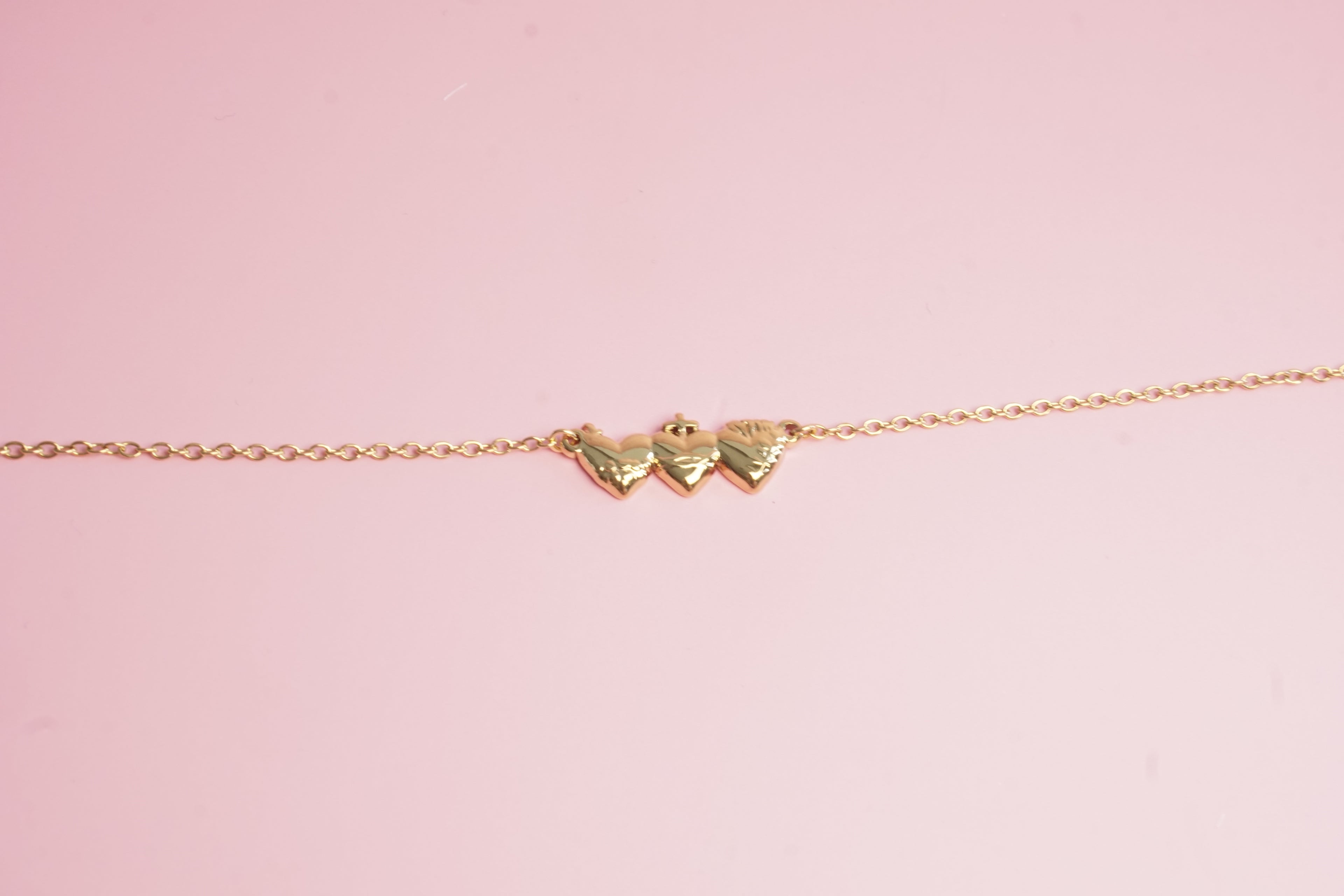 PULSERA DE TRIPLE SAGRADO CORAZON 17-20CM DOR