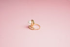 ANILLO AJUSTABLE IRREGULAR CON PERLA 20MM DORA