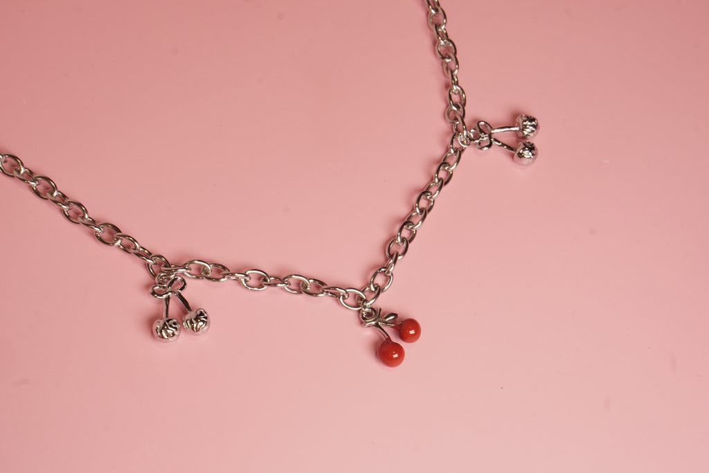 COLLAR DE CEREZAS ESMALTADAS 45-50CM/15MM