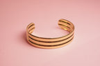 BRAZALETE AJUSTABLE DE LINEAS LISO 16MM