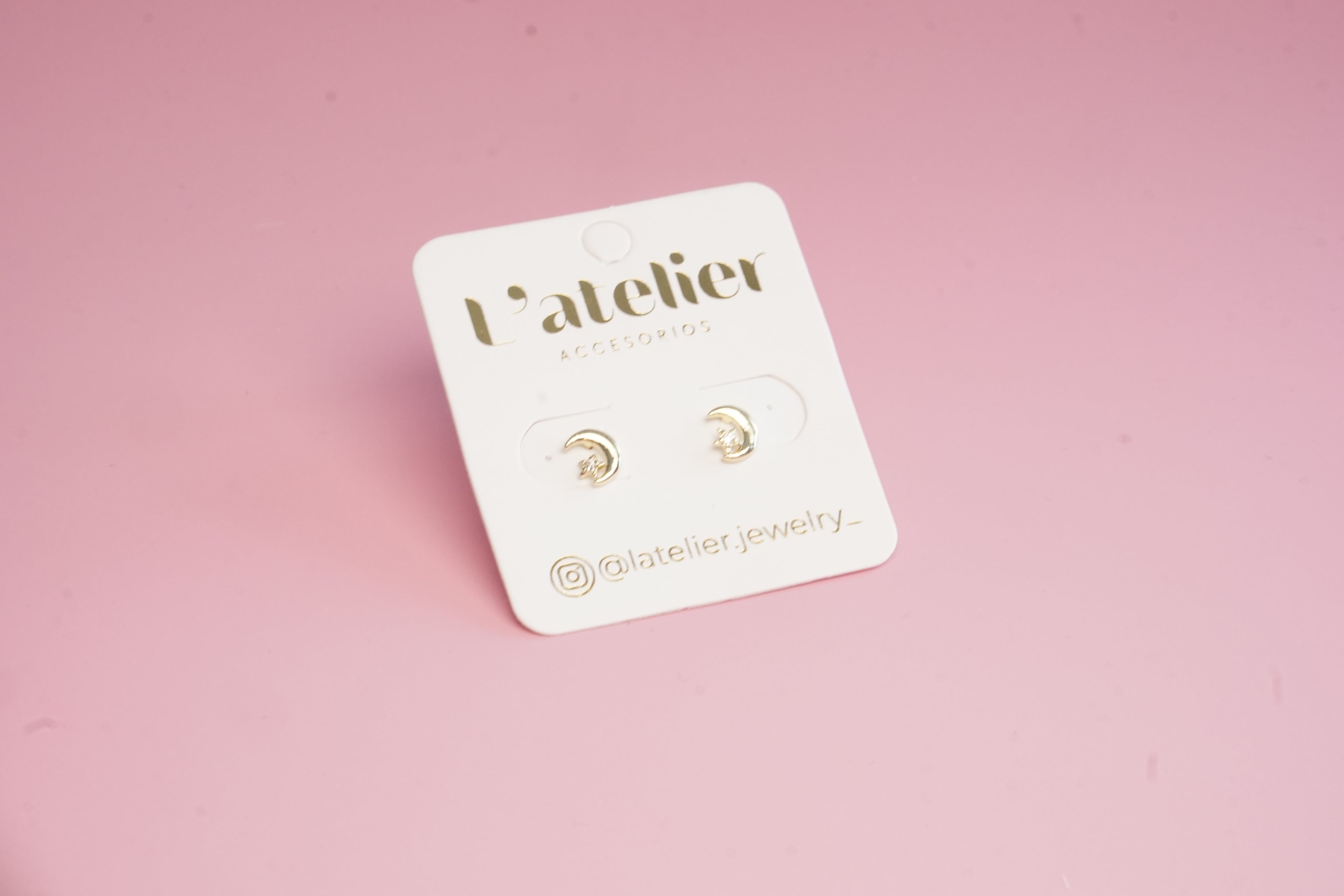 broquel luna chapa de oro mini