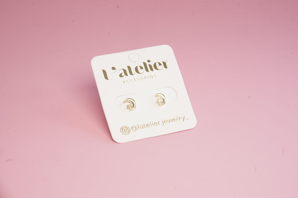 broquel luna chapa de oro mini